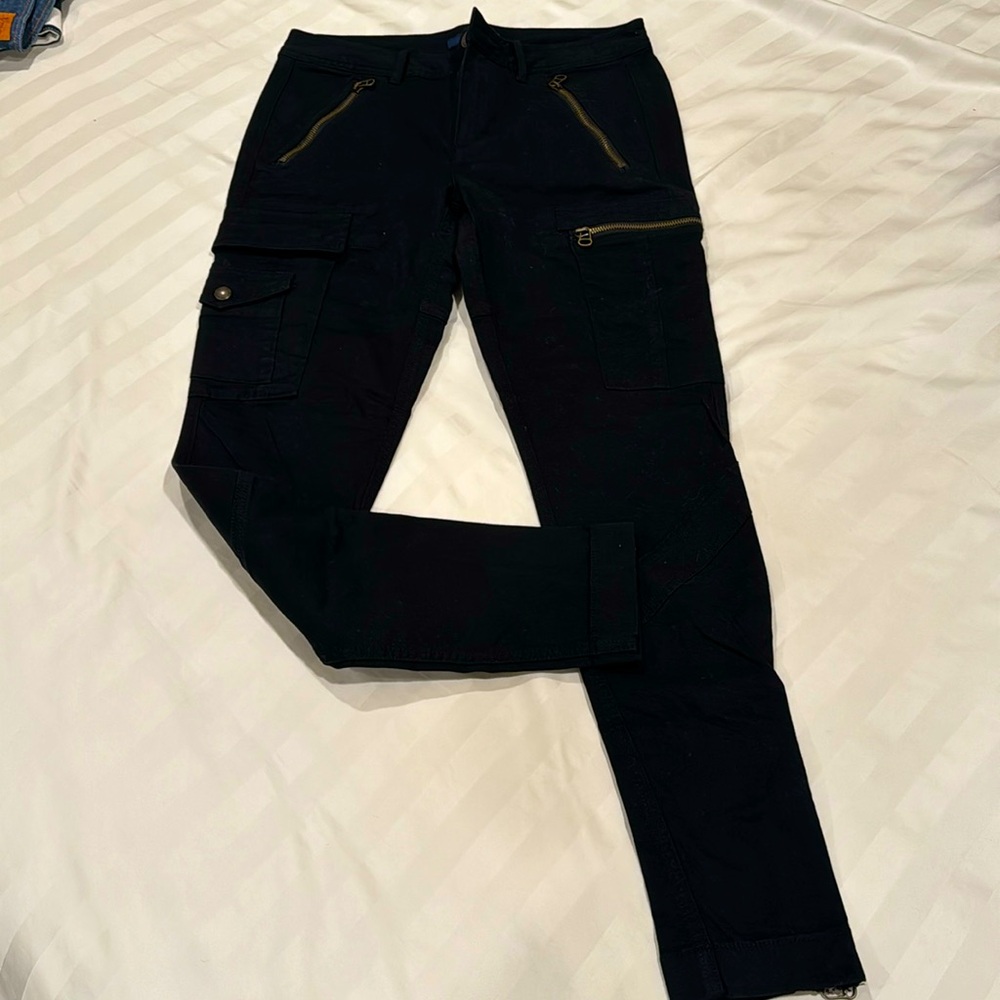 Black Color polo Ralph Lauren cargo pants orange color size 8